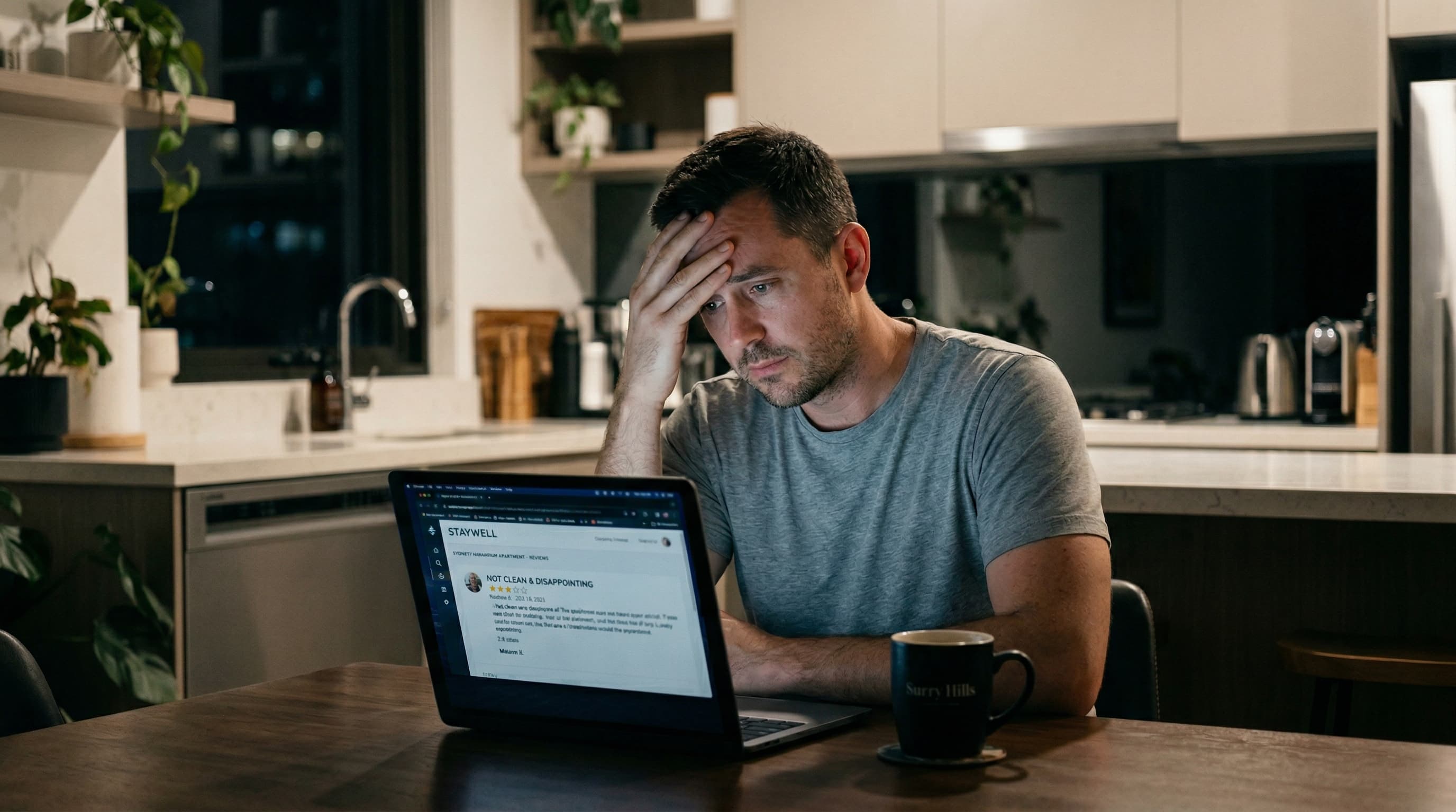 Property host arriving at apartment concerned about whether cleaning was completed